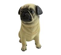 MotiveTech Statue de Chien, Figurine Réaliste, Décoration Créative En Résine, Modèle de Chien, Collection de Figurines pour La Maison, Le Bureau, L'entrée Ou, Bouledogue