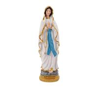 MotiveTech Statue de Marie En Résine, Décoration D'intérieur avec Mains Jointes, Artisanat Religieux, Size L