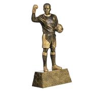 MotiveTech Statue Figure Sculpture Joueur de Football Résine Ornement Moderne Personnage Décoratif pour Bureau Salon Chambre Table Convient à Cadeau de Maison, Style C