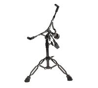 MotiveTech Support de Caisse Claire Pied pour Batterie Support D'Instruments Percussion Trépied Ajustable En Alliage de Zinc Adapté à L'Enseignement Musical Spec, 22mm Noir