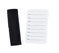 MotiveTech Support de Extensions de Cils Plateau Porte-cils Palette Main Réglable Poignet Elastique Surface Lisse Echelle Millimétrée Accès Rapide Convient Maqui, Blanc 8 à 15 Mm