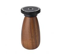 MotiveTech Support de Peinture Miniature Plateau Tournant Socle de Modèle Manche Ergonomique Rotation Continue en Métal et Bois pour Finitions et Retouches, Noir