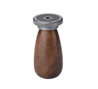 MotiveTech Support de Peinture Miniature Plateau Tournant Socle de Modèle Manche Ergonomique Rotation Continue en Métal et Bois pour Finitions et Retouches, Gris