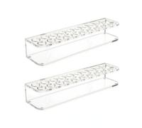 MotiveTech Support En Acrylique pr Tubes D'homéopathie Léger Organiteur Tubes Homéopathiques Étagère Élégant Vitrine pr Armoire à Pharmacie, 2 Pièces