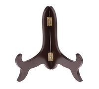 MotiveTech Support en Bois Porte-Assiette Présentoir à Gâteaux de Thé Support à Tableau Structure Pliable Finition Bois Destiné aux Passionnés de Beaux-Arts, 17,8cm
