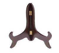 MotiveTech Support en Bois Porte-Assiette Présentoir à Gâteaux de Thé Support à Tableau Structure Pliable Finition Bois Destiné aux Passionnés de Beaux-Arts, 22,8cm