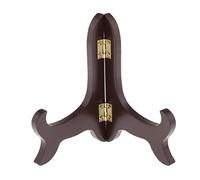 MotiveTech Support en Bois Porte-Assiette Présentoir à Gâteaux de Thé Support à Tableau Structure Pliable Finition Bois Destiné aux Passionnés de Beaux-Arts, 12,7cm