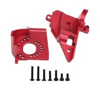 MotiveTech Support Moteur Voiture RC Socle Aluminium Alliage Montage Rapide Installation Intégrée Fonction Remplacement Convient Hobby Voiture RC, Rouge