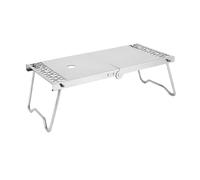 MotiveTech Table Pliante en Acier Inoxydable Compact Mini Table de Camping Pliante Léger Support de Réchaud de Camping pour Campeurs, Randonneurs