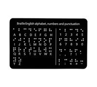 MotiveTech Tableau Alphabétique Braille, Instrument éducatif, Aide à L'enseignement, Fournitures Scolaires pour Enfants et Adultes