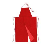 MotiveTech Tablier à Jambes Fendues pour Céramique Vêtement de Bricolage Tablier D'Artiste Blouse En Jean Robuste En Toile Adapté pour Les Adultes Les Travaux Ma, Rouge