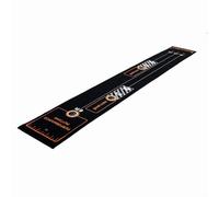 MotiveTech Tapis d'Entraînement de Golf Tapis de Putting Tapis d'exercice Piste de Roulement Surface Antidérapante Repères de Distance pour Contrôle du Rythme, Noir, 3.6 0.4 Mètre