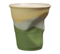 MotiveTech Tasse à Café En Céramique Tasse Créative Plissée Mug pour Lait et Eau Gobelet à Boisson Polyvalent Adaptée pour Hôtel Moderne Café Tendance, Vert