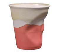 MotiveTech Tasse de Café En Céramique Tasse à Lait Thé Porcelaine Plissée Antidérapante Créative pour Boissons Chaudes Froide Cadeau 350ml Convient Usage Maison, Rose