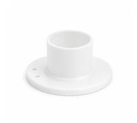MotiveTech Tee de Golf Support Base Porte-Balle Accessoire en Caoutchouc avec Base Circulaire Plate et Godet Court pour Maintien du Ballon Adapté à l'Entraînement Parcours Practice, Blanc