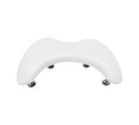 MotiveTech U Shape Repose-bras Coussin Main Manucure Support Ergonomique PU Cuir Réglable Rembourré Convient Professionnels Maison Atelier, Blanc