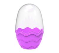 MotiveTech Œuf de Pâques Vide à Remplir Comme Décoration Panier de Pâques Boîte à Trésors Contenant à Confettis Fabriqué En PP avec Design Portable, Violet