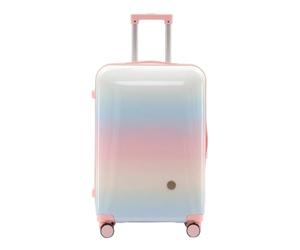 MotiveTech Valise Brillante Valise à roulettes Résistant à la Chocs Roue Chariot pour Voyageurs, Déplacement, Vacances, Array, Dégradé Crème Glacée, 24 Pouces