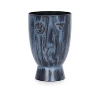 MotiveTech Vase avec Visage Résistant à la Déformation Vase Cylindrique Morne Pot Fleurs Cylindrique pour Balcon, 睁眼花盆