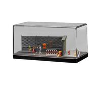 MotiveTech Vitrine de Parking En Alliage à L'échelle 1/64, Présentoir pour Modèle de Voiture Moulé sous Pression, Garage