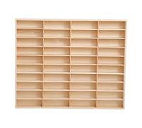 MotiveTech Vitrine de Présentation de Voitures Miniatures 1/64, Vitrine Murale pour Figurines, Roues de Voitures, Magasin de Mini-poupées, 40 Grilles
