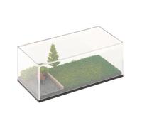 MotiveTech Vitrine pour Véhicule Miniature 1/64, Protection Contre La Poussière, Espace D'exposition pour Figurines, scène d'été