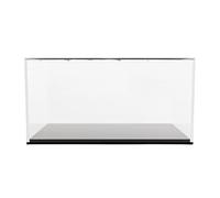 MotiveTech Vitrine Transparente en Acrylique à l'Échelle 1:18, Vitrine Antipoussière avec Base Stable, Support d'Exposition pour Collection, Boîte de Présentation pour Figurines et Voitures Miniatures