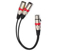 MotiveTech XLR Splitter Cable Câble Balanced Y Adaptateur Connecteur Résistant Convient pour Home Cinéma Mixeur, Rouge
