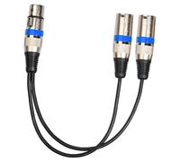 MotiveTech XLR Splitter Cable Câble Balanced Y Adaptateur Connecteur Résistant Convient pour Home Cinéma Mixeur, Bleu