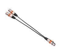 MotiveTech XLR Splitter Cable Câble Balanced Y Adaptateur Connecteur Résistant Convient pour Home Cinéma Mixeur, Orange