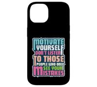 Motivez-Vous et ignorez Les critiques | Vintage Vieilli Coque pour iPhone 14