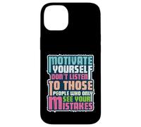 Motivez-Vous et ignorez Les critiques | Vintage Vieilli Coque pour iPhone 14 Plus
