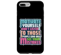 Motivez-Vous et ignorez Les critiques | Vintage Vieilli Coque pour iPhone 7 Plus/8 Plus
