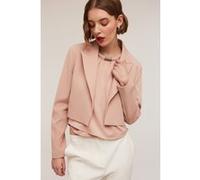 Motivi Cotton Blend Canvas Spencer Jacket Powder Pink Taille: 36 | Blazers Outlet | Femme | Rose