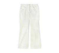 Motivi - Kick Flare Drill Pants - Femme - Pantalons - Blanc - Taille: 34 FR