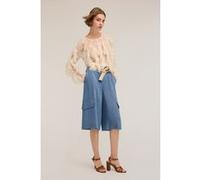 Motivi Lyocell Bermuda Shorts With Cargo Pockets Light Blue Taille: 40 | Pantalons Cargo Outlet | Femme | Bleu
