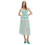 Motivi Midi Dress with Foulard Pattern Robe décontractée, Vert, 34 Femmes