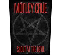 Motley Crue Back Ecusson Shout At The Devil Pentagram Nouveau Officiel Noir Size One Size