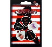 Motley Crue Lot de 5 Plectres - Rouge et Blanc