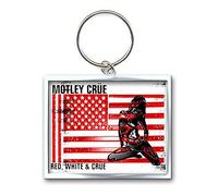 Motley Crue - Portachiavi Metallo Motley Crue Red White Keychain