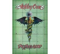 Motley Crue - Poster "Doctor Feelgood", Tissu RO5315 (Taille unique) (Vert/Rouge)