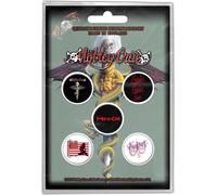 Motley Crue - Set de pin's "Dr Feelgood" 5er-Pack - Plastique, Métal RO487 (Taille unique) (Blanc/Rouge/Noir)