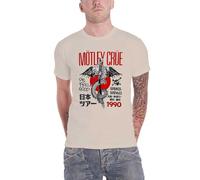 Motley Crue T Shirt Dr Feelgood Japanese Tour 90 Nouveau Officiel Unisex Natural Size L