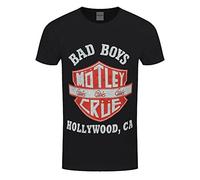Motley Crue - T-Shirt # L Unisex Black # Bad Boys Shield