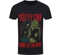 Motley Crue T-Shirt Vintage Shout At The Devil 83 Tour Homme Noir - Taille XL Noir G