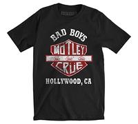 Motley Crue - T-Shirt # XL Unisex Black # Bad Boys Shield [Import]