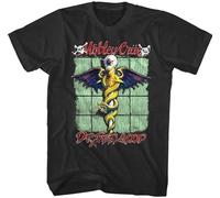 Motley-Crue Unisex T Shirt - Dr Feelgood Album Cover Graphic Tee for Mens Size L
