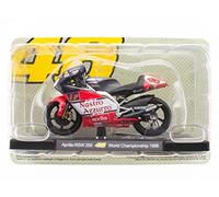- Moto 1/18 de The Doctor Valentino Rossi #46, Reproduction Compatible avec Aprilia RSW 250 - World Championship 1998 - VR018