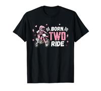 Moto 2 Ans 2ème Anniversaire Fille née Deux Tours T-Shirt Graphique avec Valeur