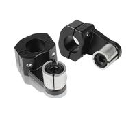 Moto 22 Mm 28 Mm Barre De Serrage Surélevé Guidon Poignée Barre Risers Montage Riser Pince Accessoires Guidon Kit Riser(Black 1 Set,22 Mm)
